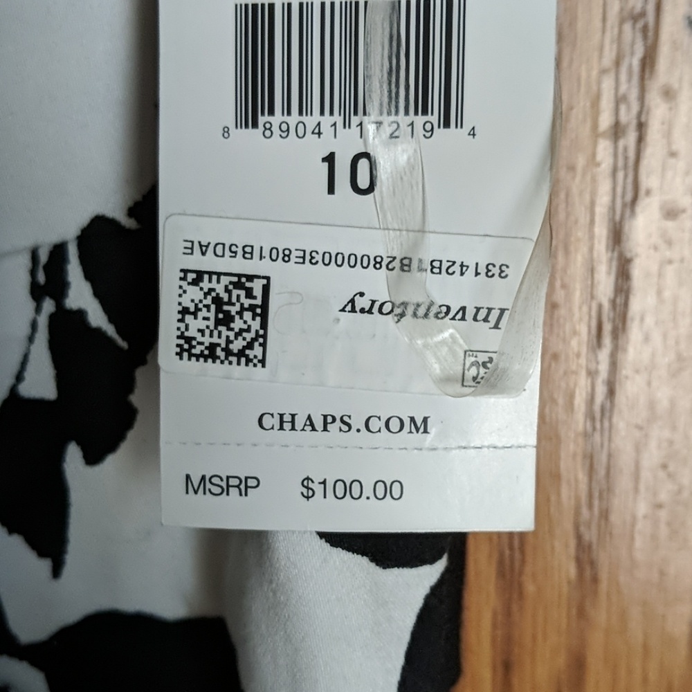 NWT beautiful Chaps cotton dress. - Picture 4 of 8